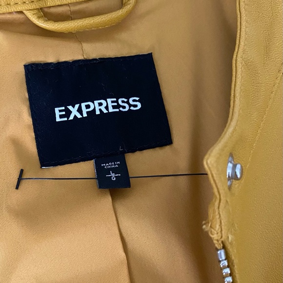 NWOT. Express Faux Leather Moto
Jacket, Sz L - Picture 9 of 10
